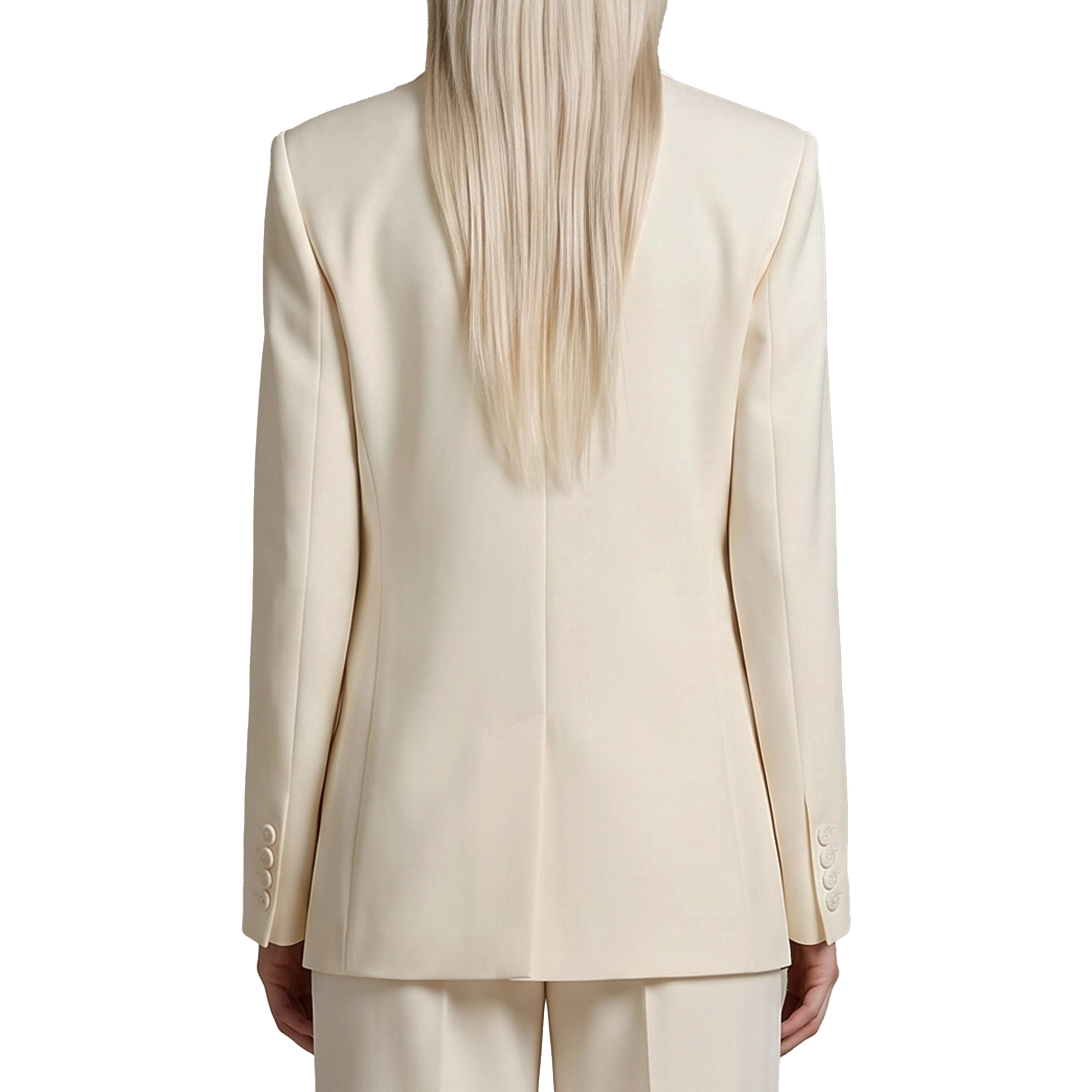 Single-breasted cady blazer