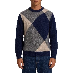 Blue crewneck sweater