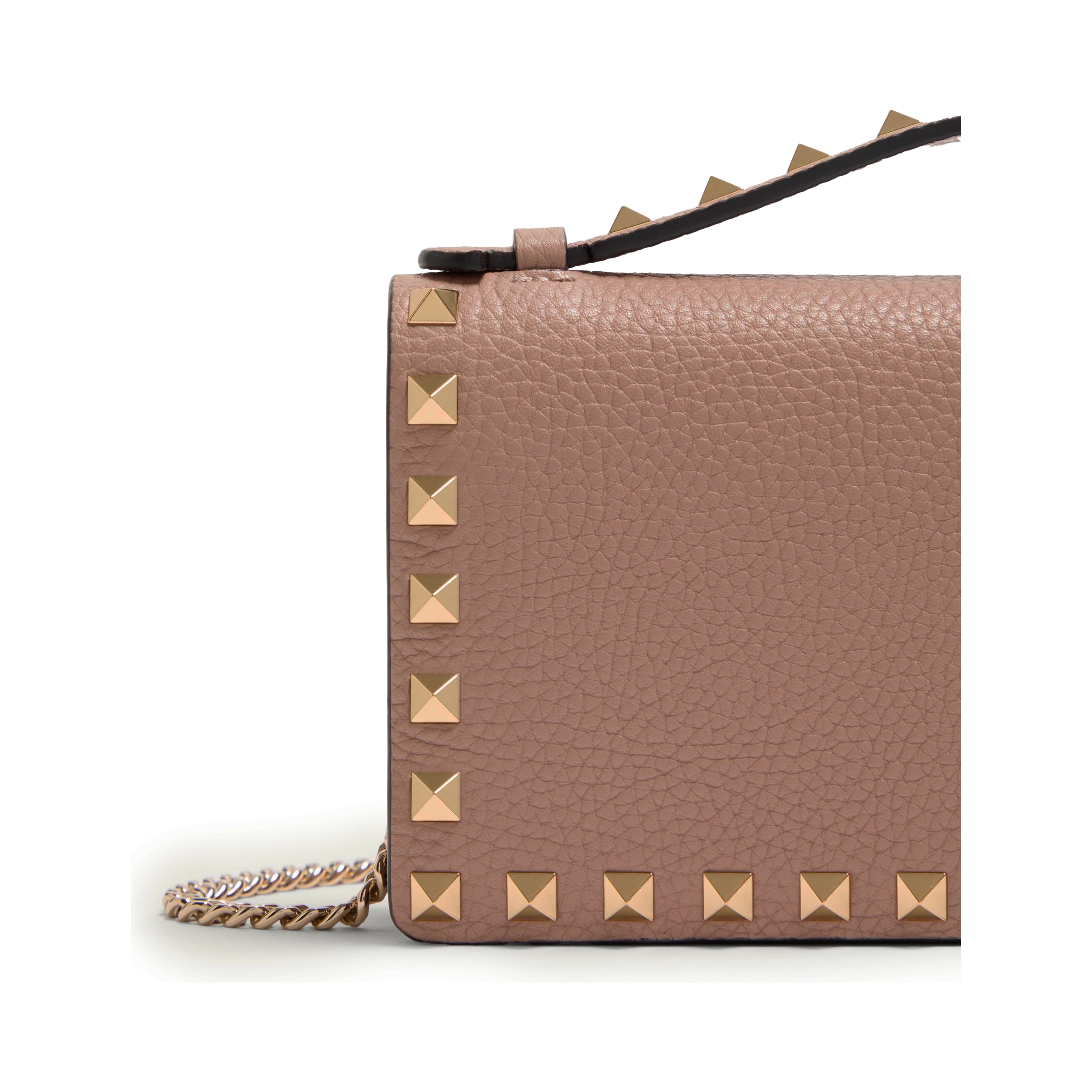 Poudre pink Rockstud wallet bag