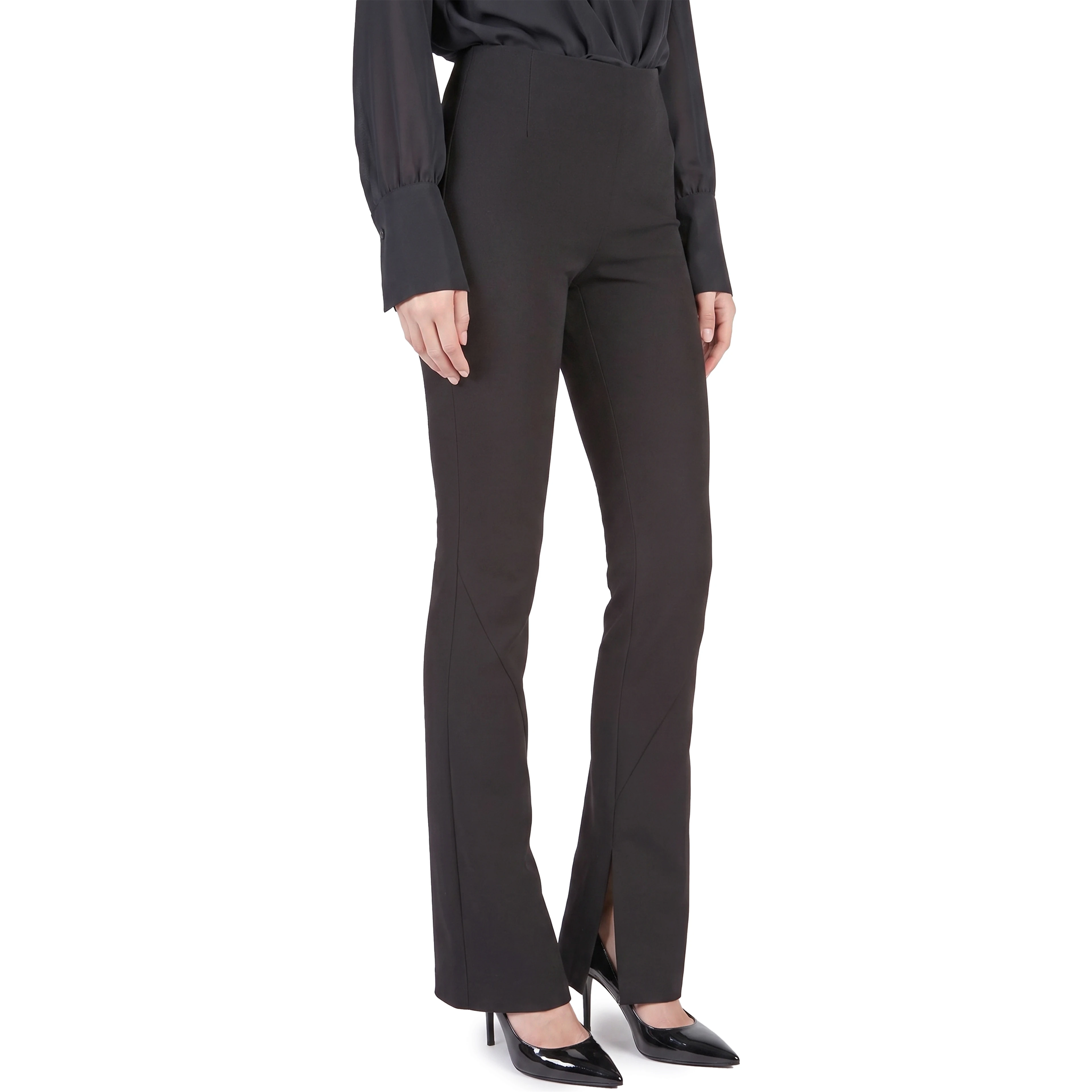 Cady trousers with slit