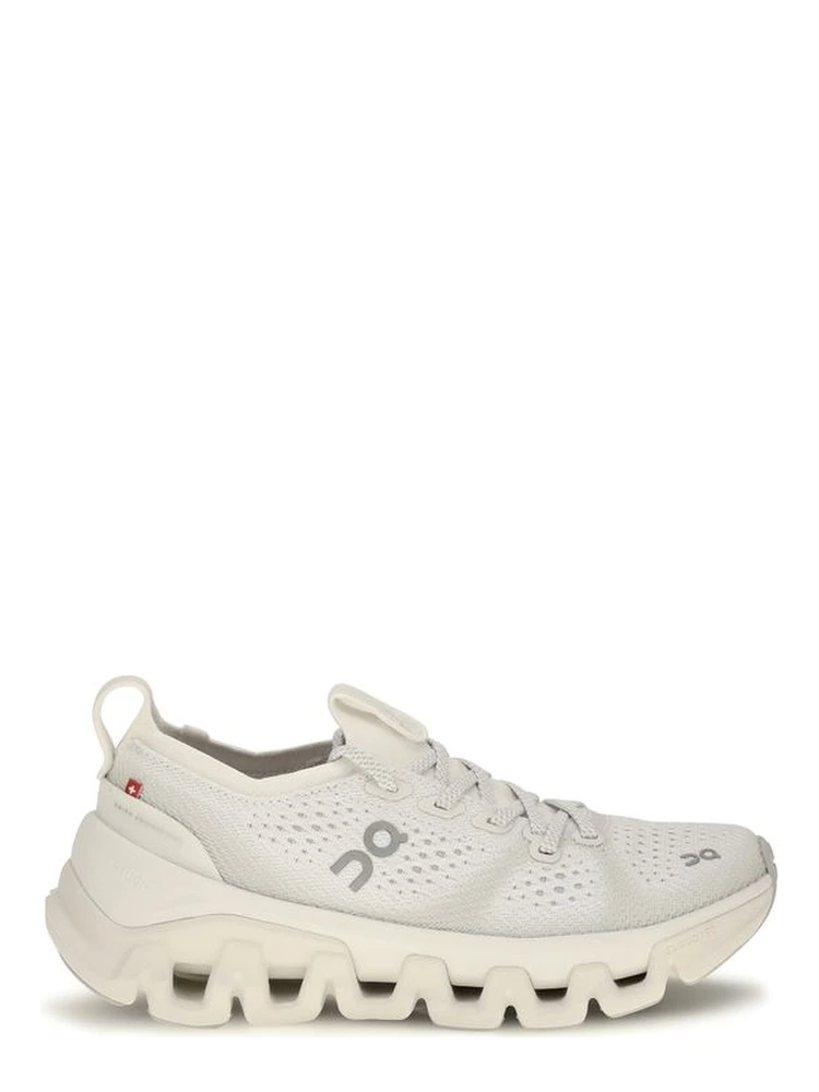 Beige Fabric Athletic Sneakers