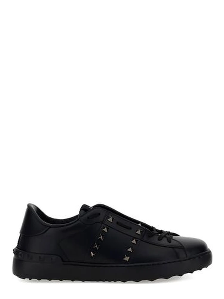 Black Calf Leather Bos Taurus Athletic Sneakers