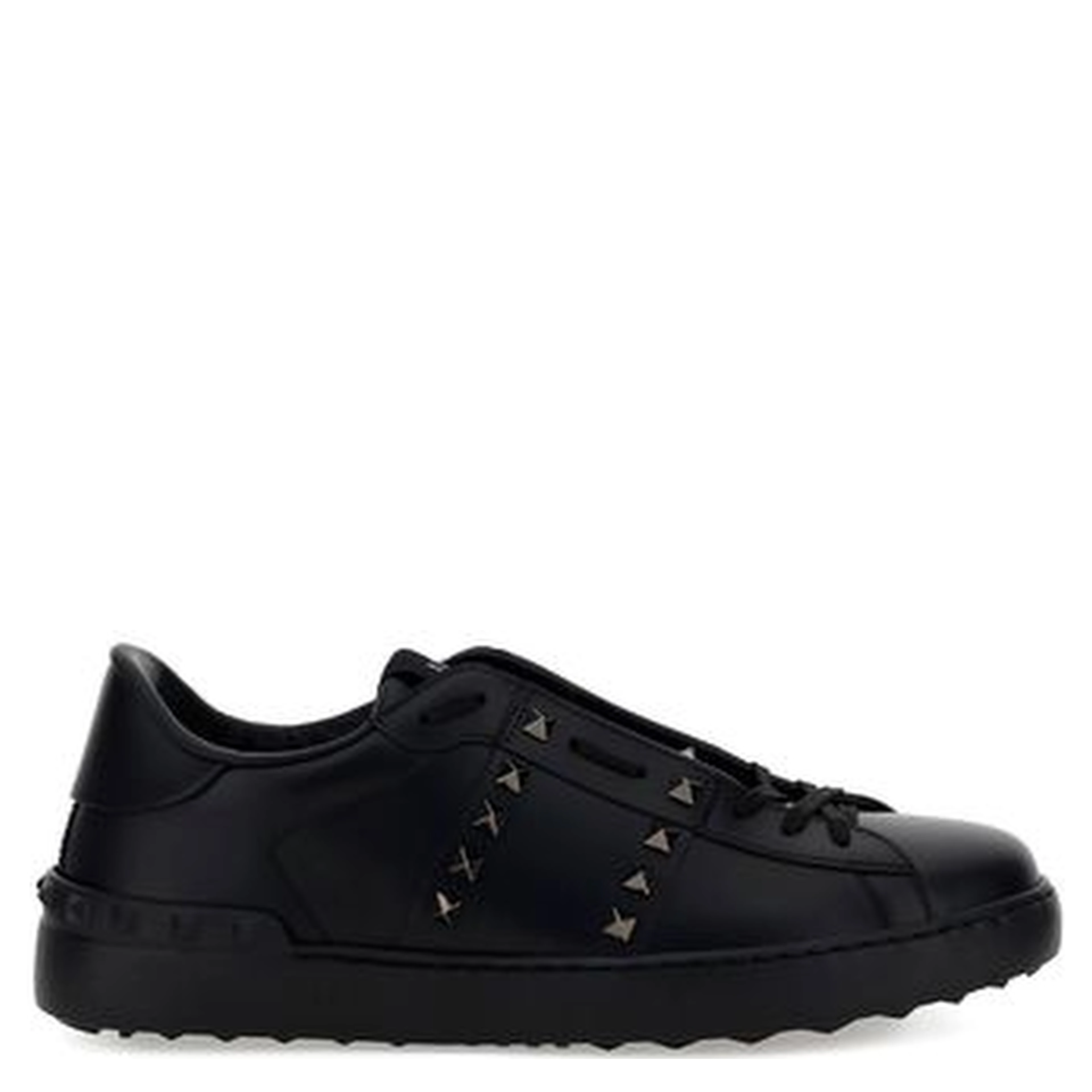 Black Calf Leather Bos Taurus Athletic Sneakers