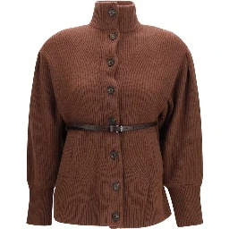 Brown Wool Oves Aries Cardigan