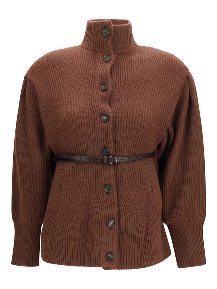 Brown Wool Oves Aries Cardigan