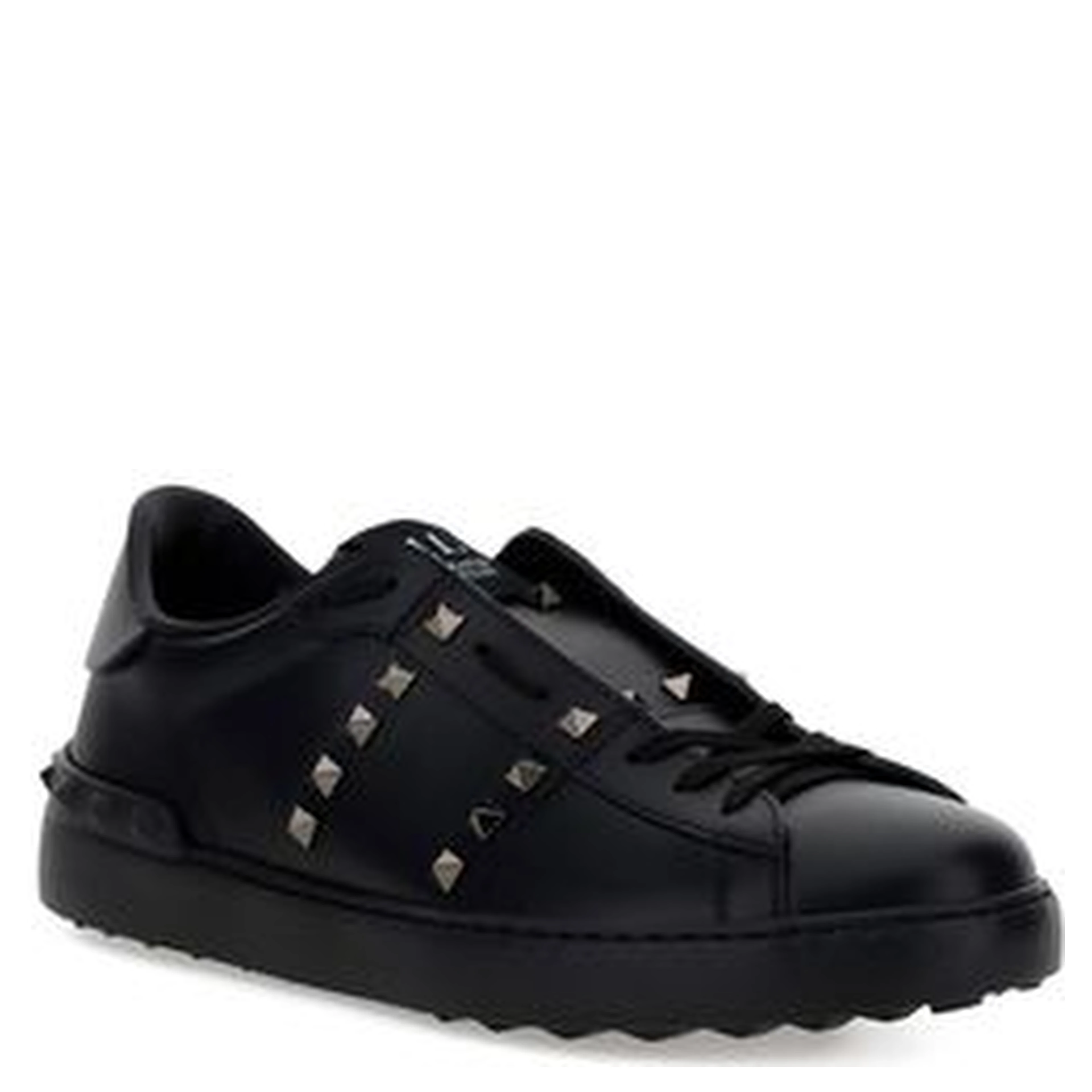 Black Calf Leather Bos Taurus Athletic Sneakers