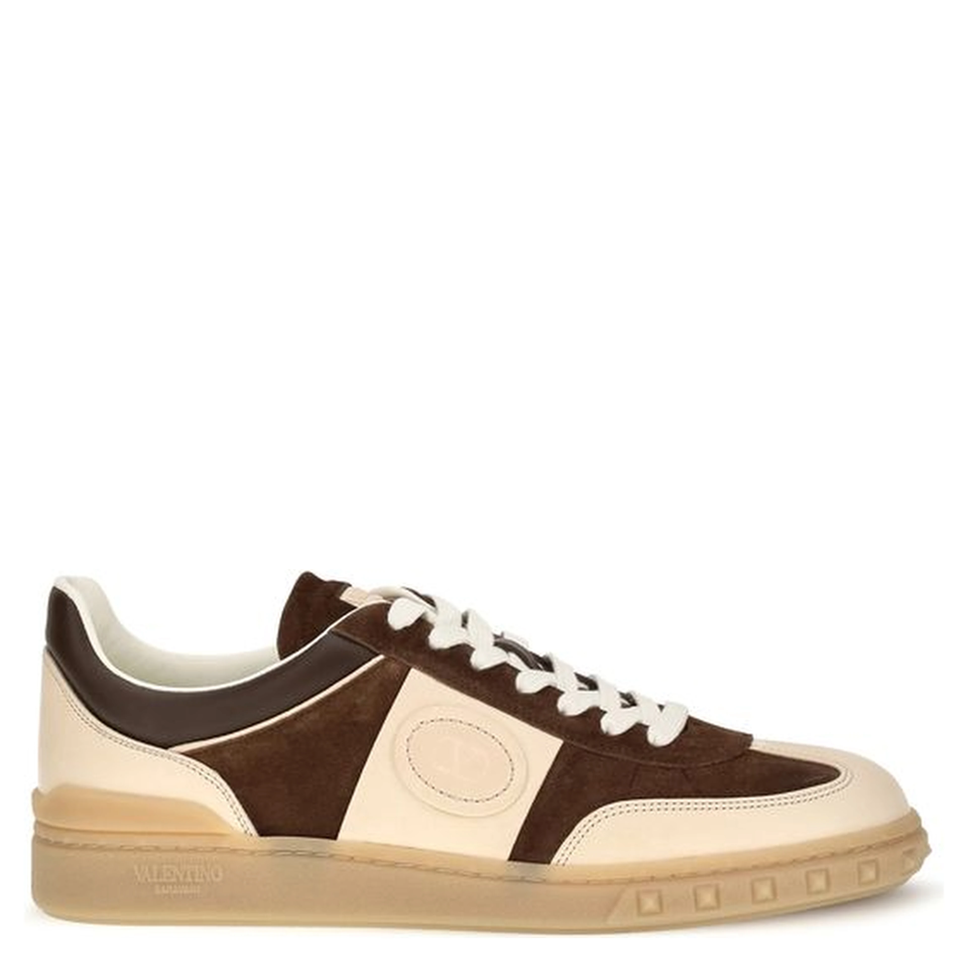Brown Suede Leather Athletic Sneakers