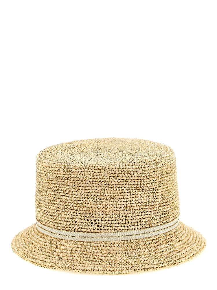 Beige Fabric Sunhat