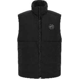 Black Polyamide Sleeveless Jacket