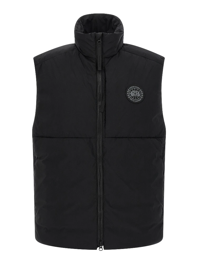 Black Polyamide Sleeveless Jacket