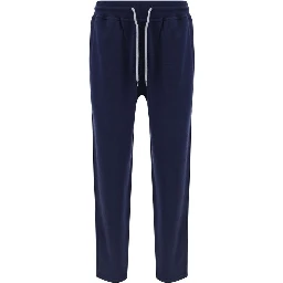 Blue Cotton Joggers (Workout Pants)