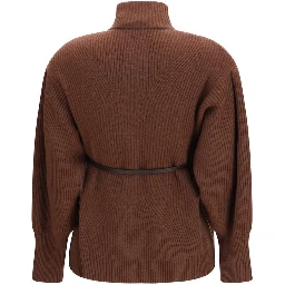 Brown Wool Oves Aries Cardigan