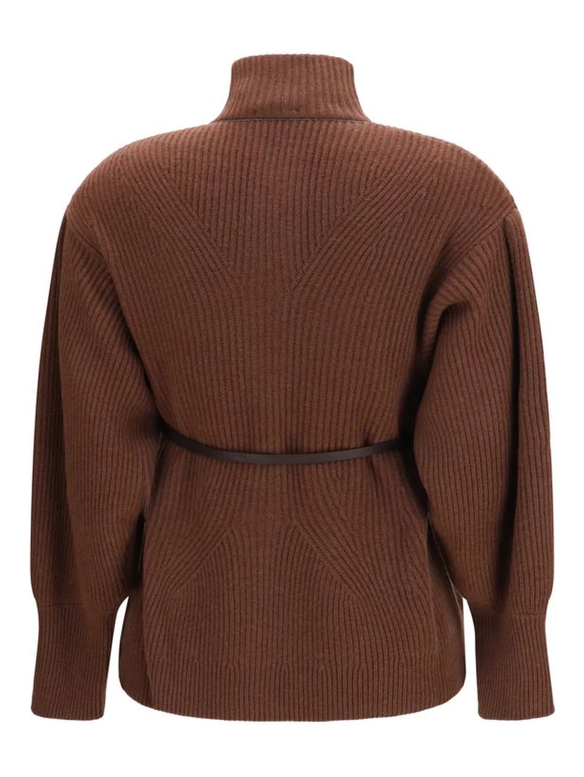 Brown Wool Oves Aries Cardigan