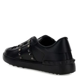 Black Calf Leather Bos Taurus Athletic Sneakers