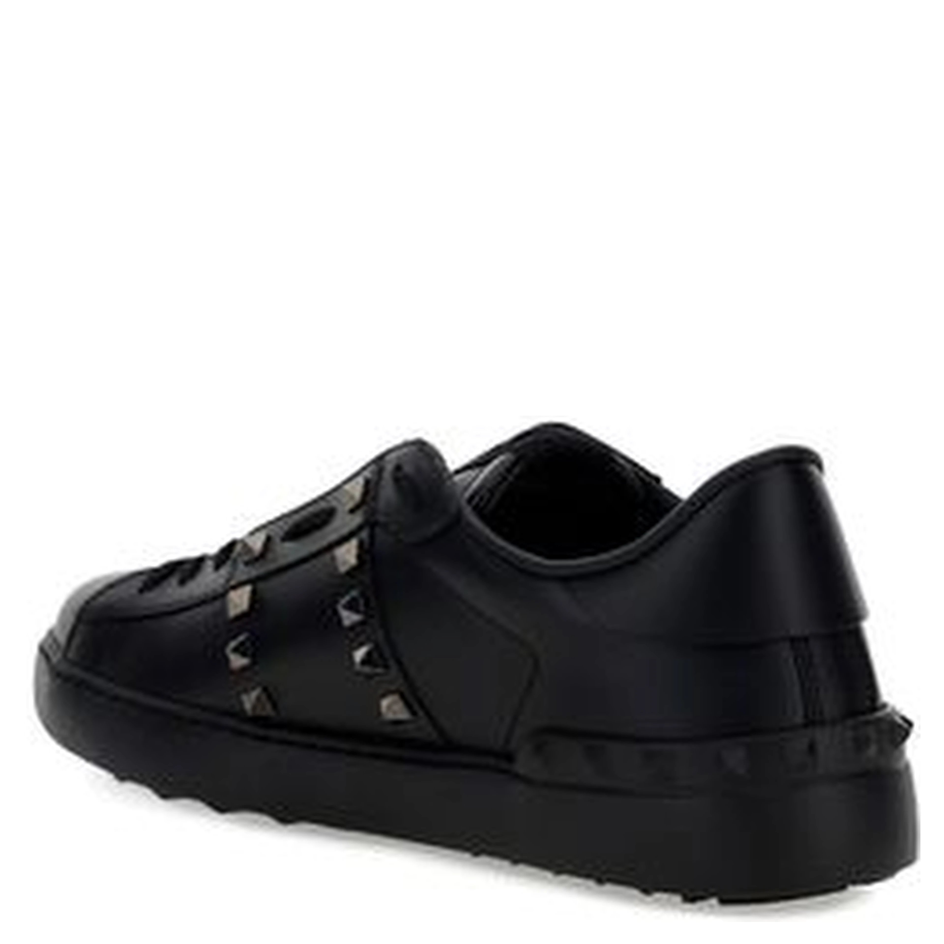 Black Calf Leather Bos Taurus Athletic Sneakers