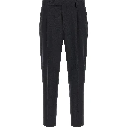 Blue Cotton Dress Pants