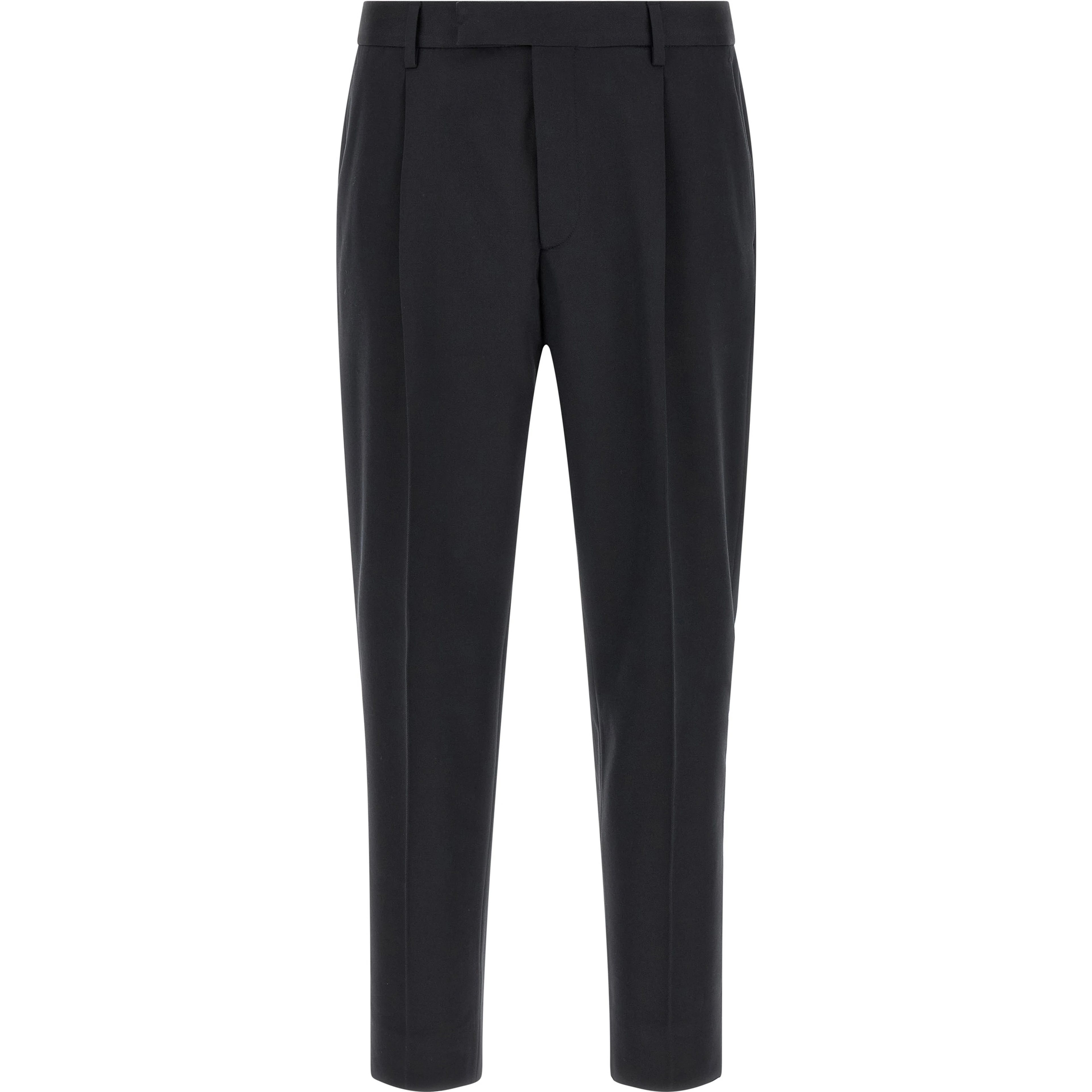 Blue Cotton Dress Pants