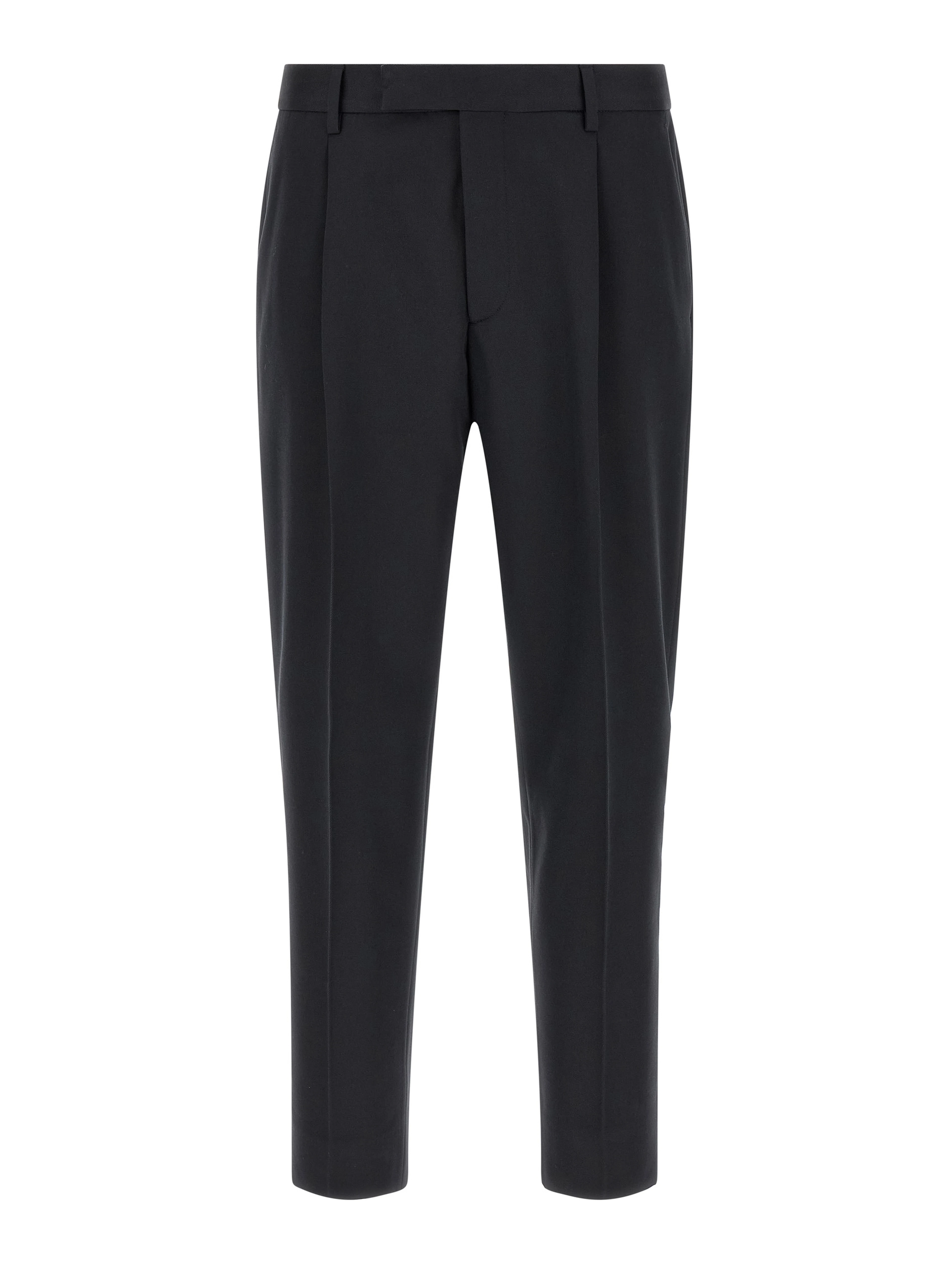 Blue Cotton Dress Pants