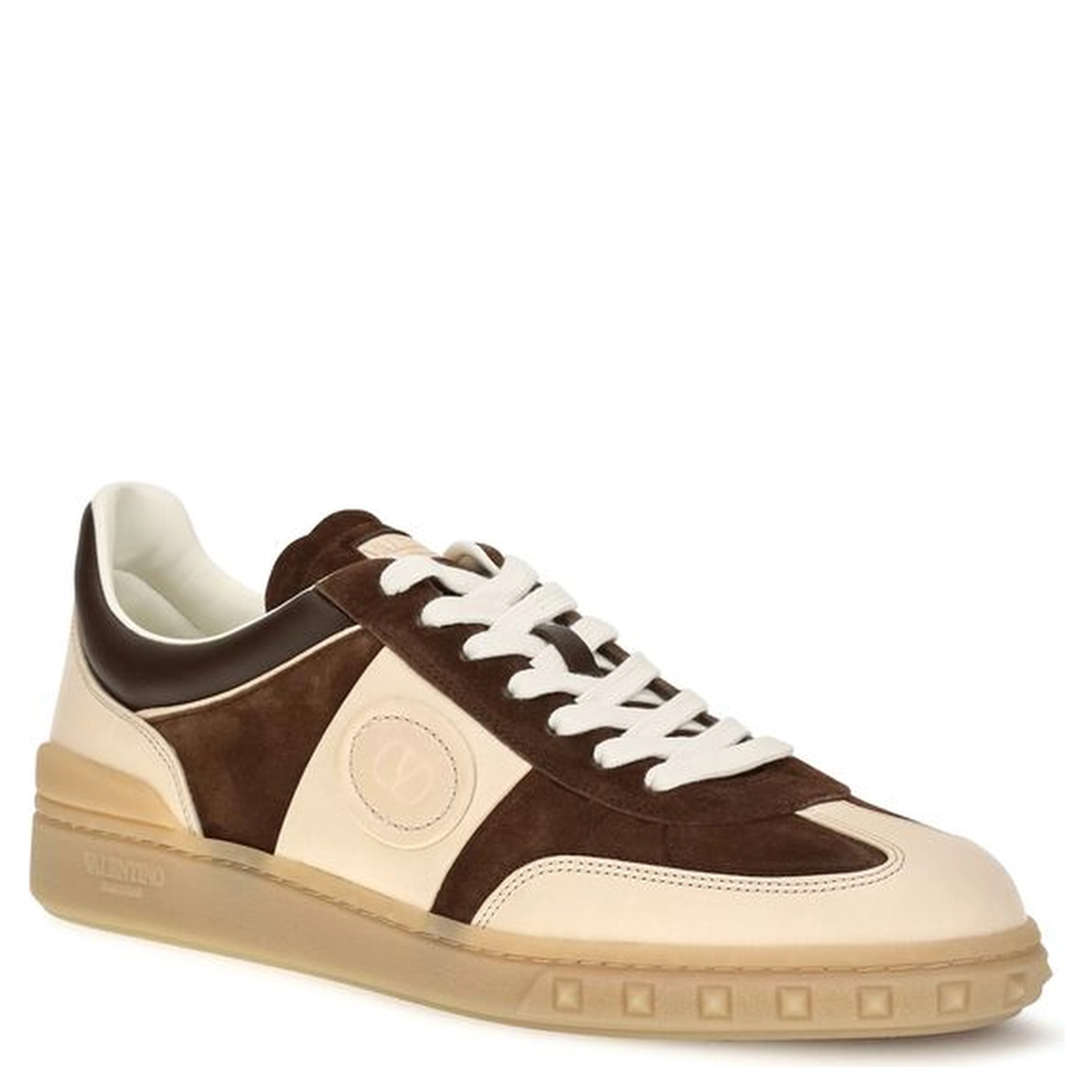 Brown Suede Leather Athletic Sneakers