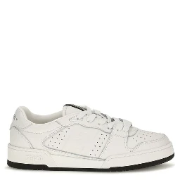 White Calf Leather Bos Taurus Athletic Sneakers