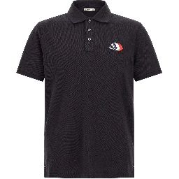 Blue Cotton Polo Shirt