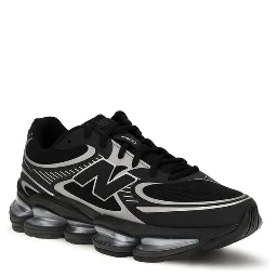 Black Fabric Athletic Sneakers