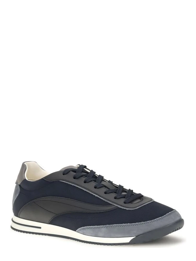 Blue Suede Leather Athletic Sneakers alternative