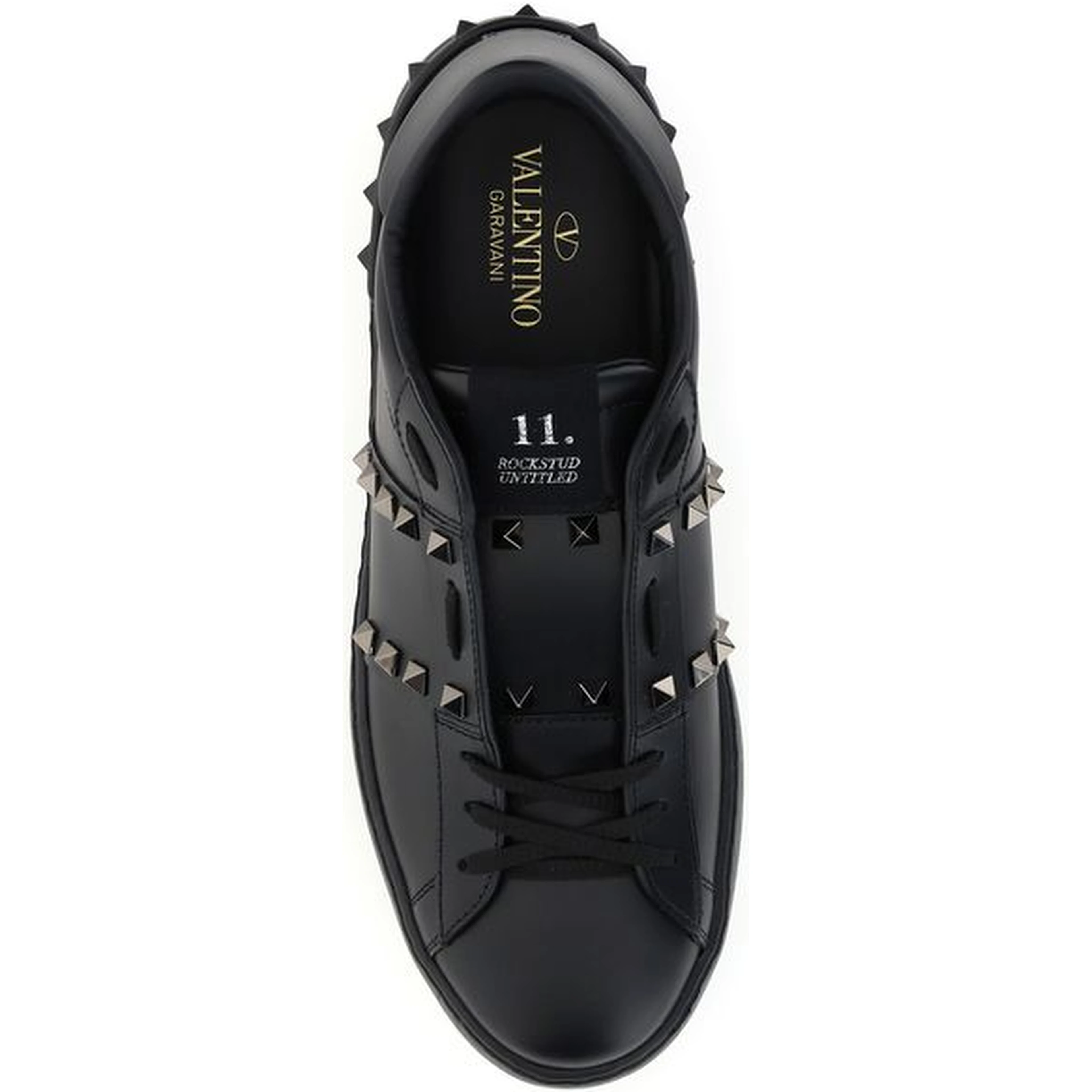 Black Calf Leather Bos Taurus Athletic Sneakers