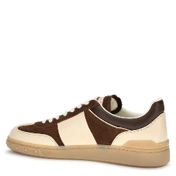 Brown Suede Leather Athletic Sneakers