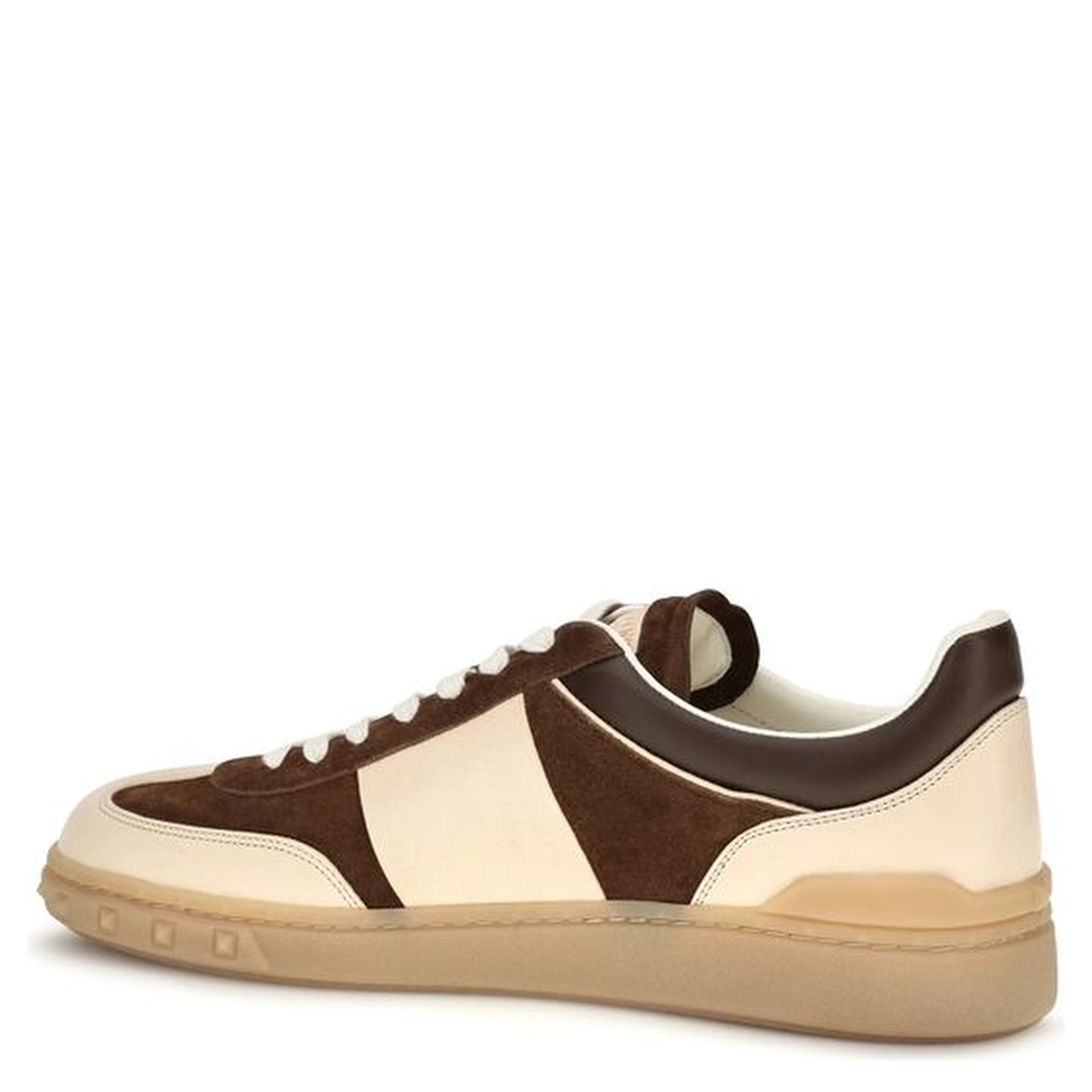 Brown Suede Leather Athletic Sneakers