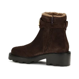 Brown Calf Leather Bos Taurus Ankle Boots