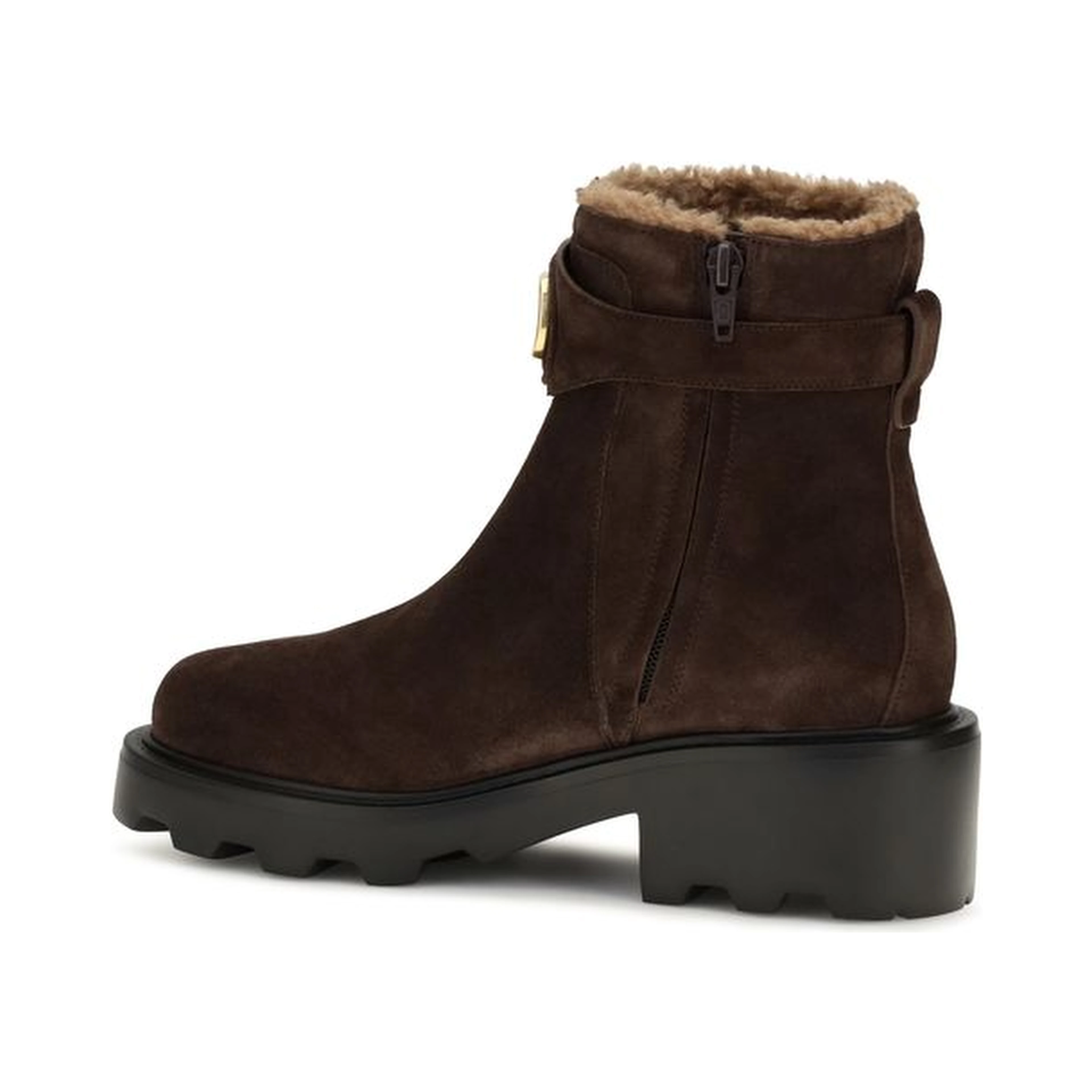 Brown Calf Leather Bos Taurus Ankle Boots