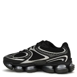Black Fabric Athletic Sneakers