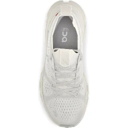 Beige Fabric Athletic Sneakers
