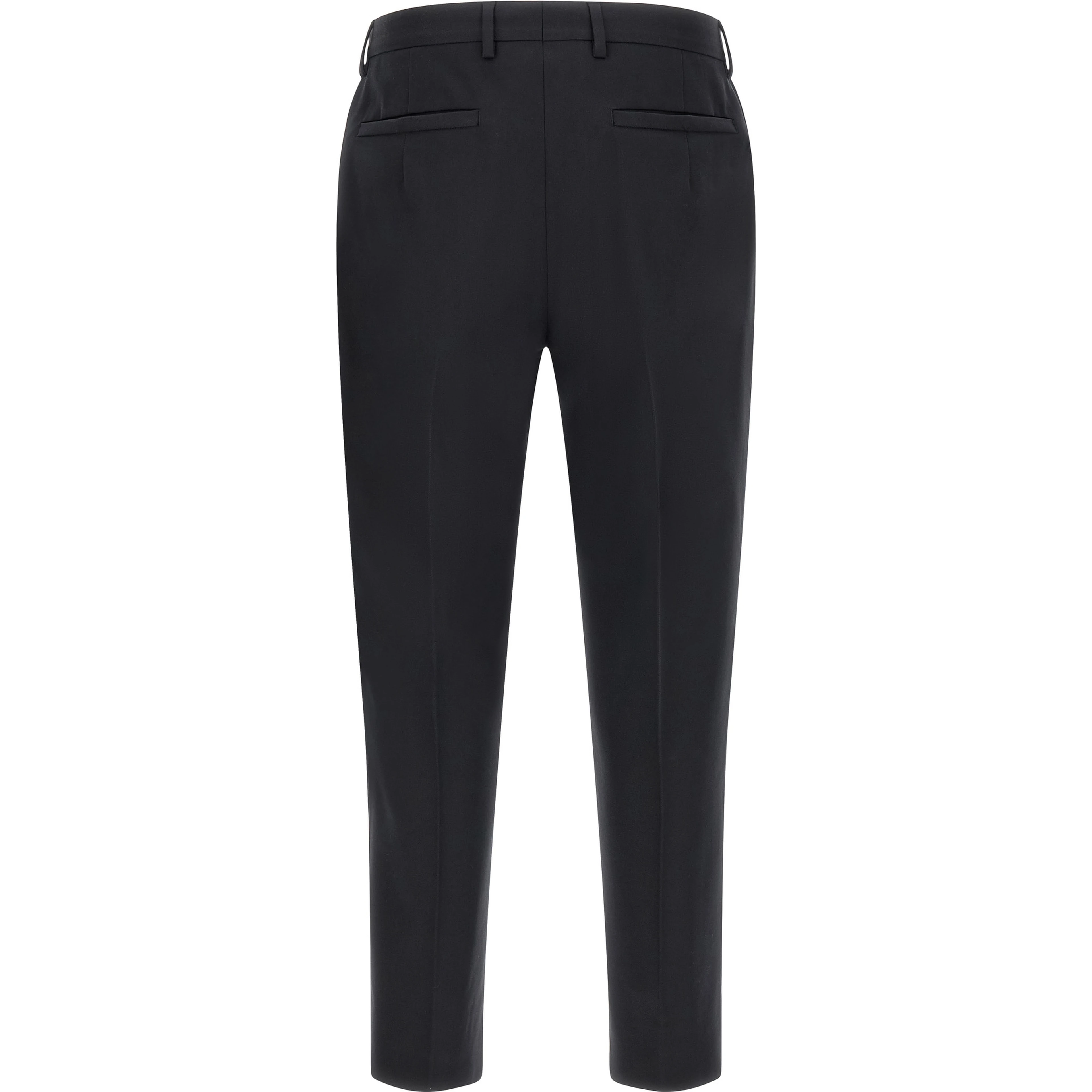 Blue Cotton Dress Pants