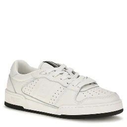 White Calf Leather Bos Taurus Athletic Sneakers