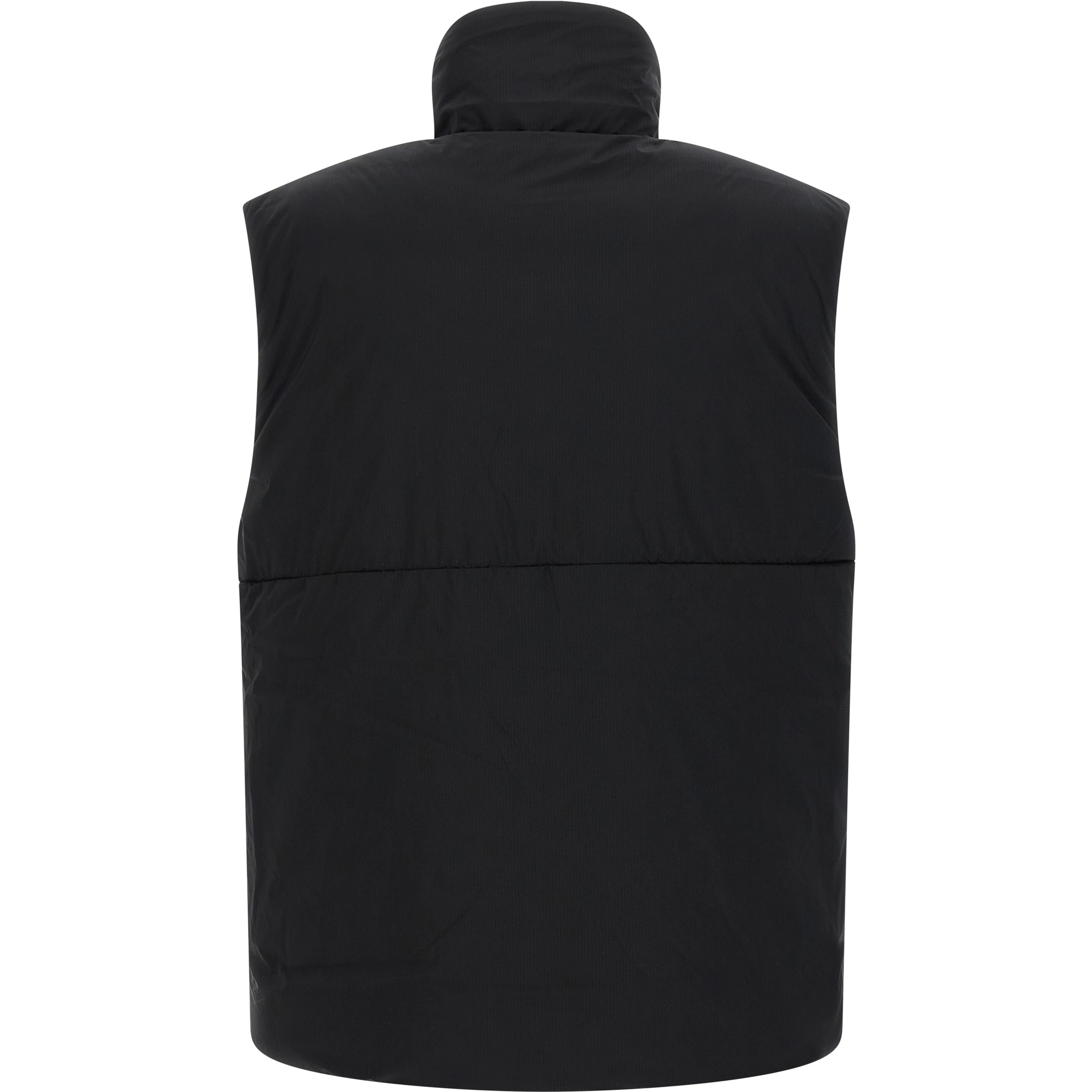 Black Polyamide Sleeveless Jacket