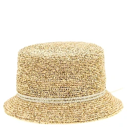 Beige Fabric Sunhat
