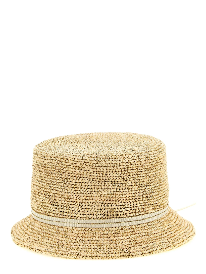 Beige Fabric Sunhat