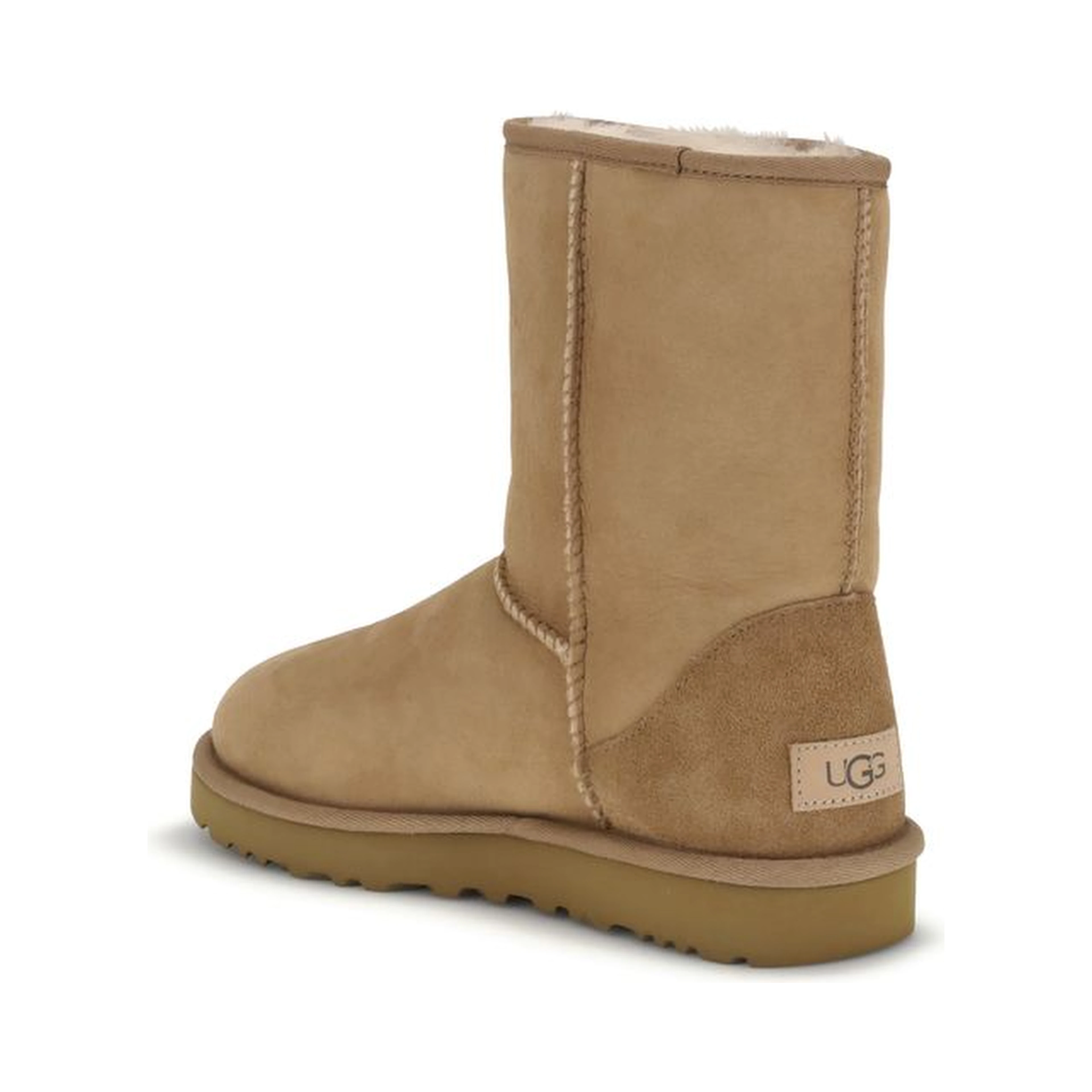 Beige Suede Leather Flat Boots