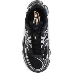 Black Fabric Athletic Sneakers