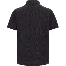 Blue Cotton Polo Shirt