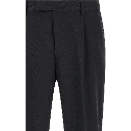 Blue Cotton Dress Pants