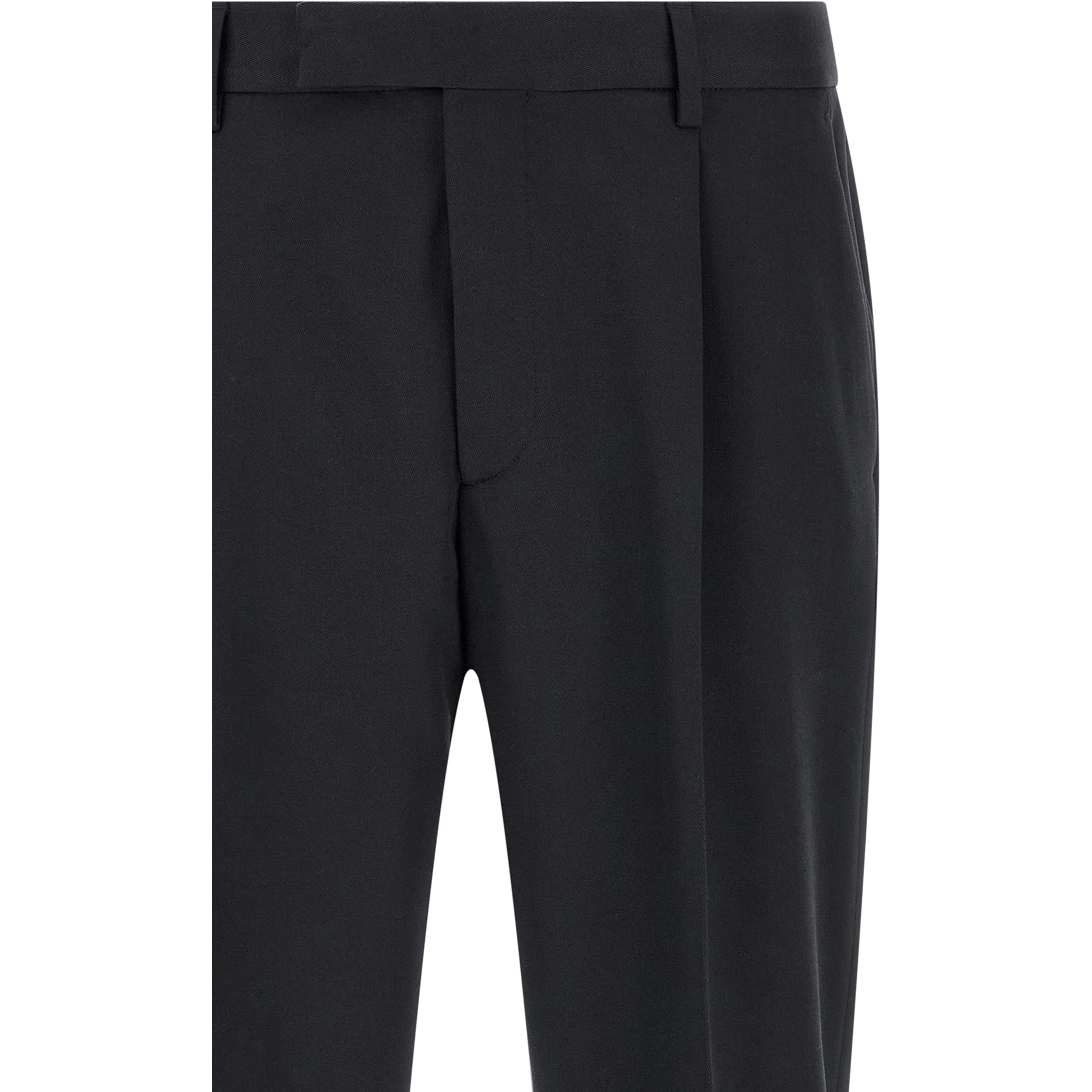 Blue Cotton Dress Pants