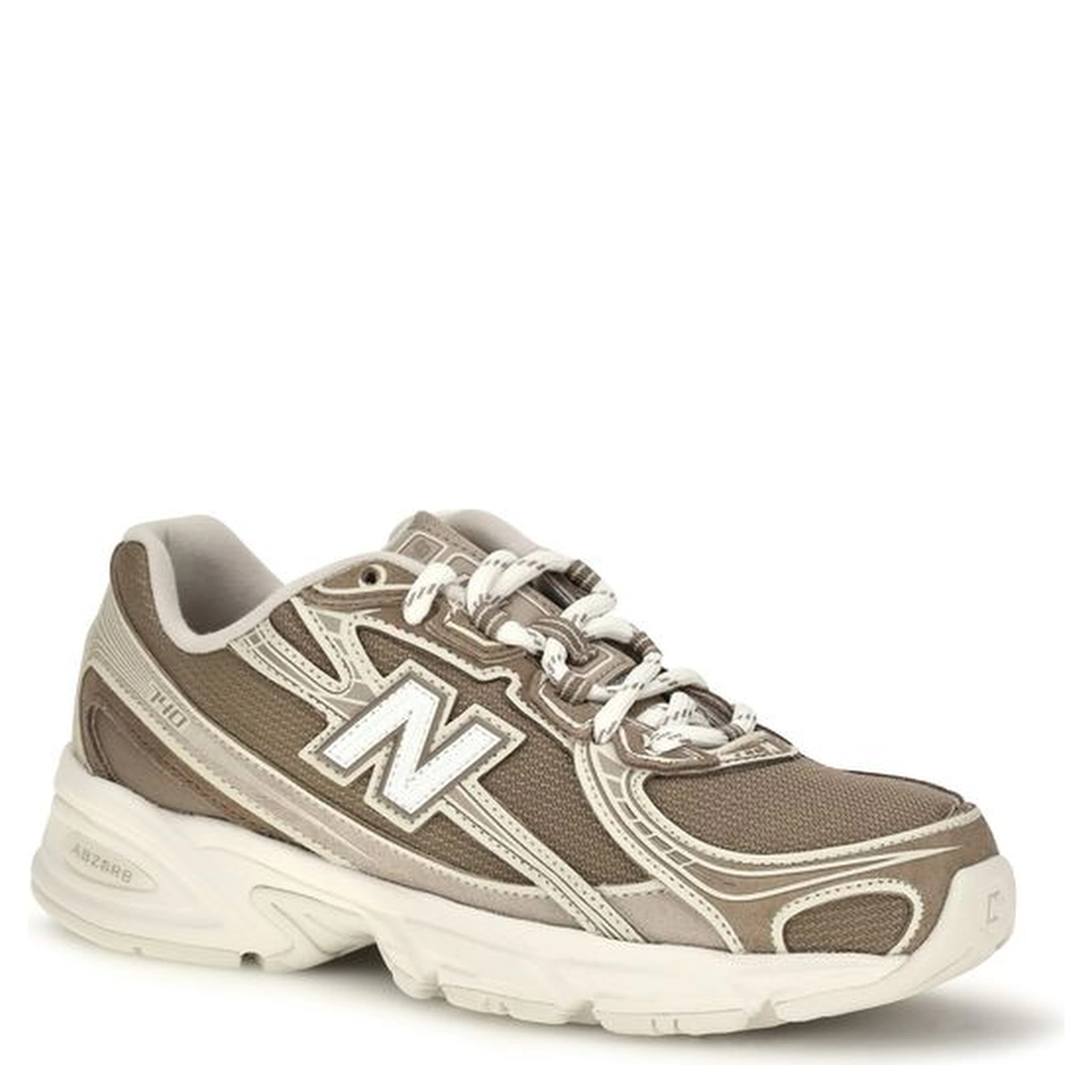 Beige Fabric Athletic Sneakers