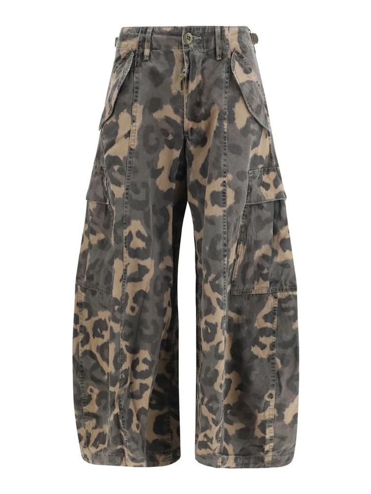 Multicolor Cotton Cargo Shorts