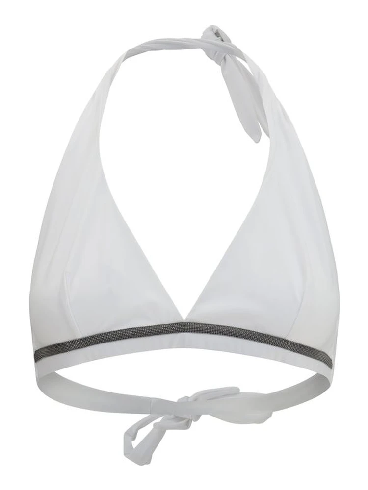 White Polyamide Bikini