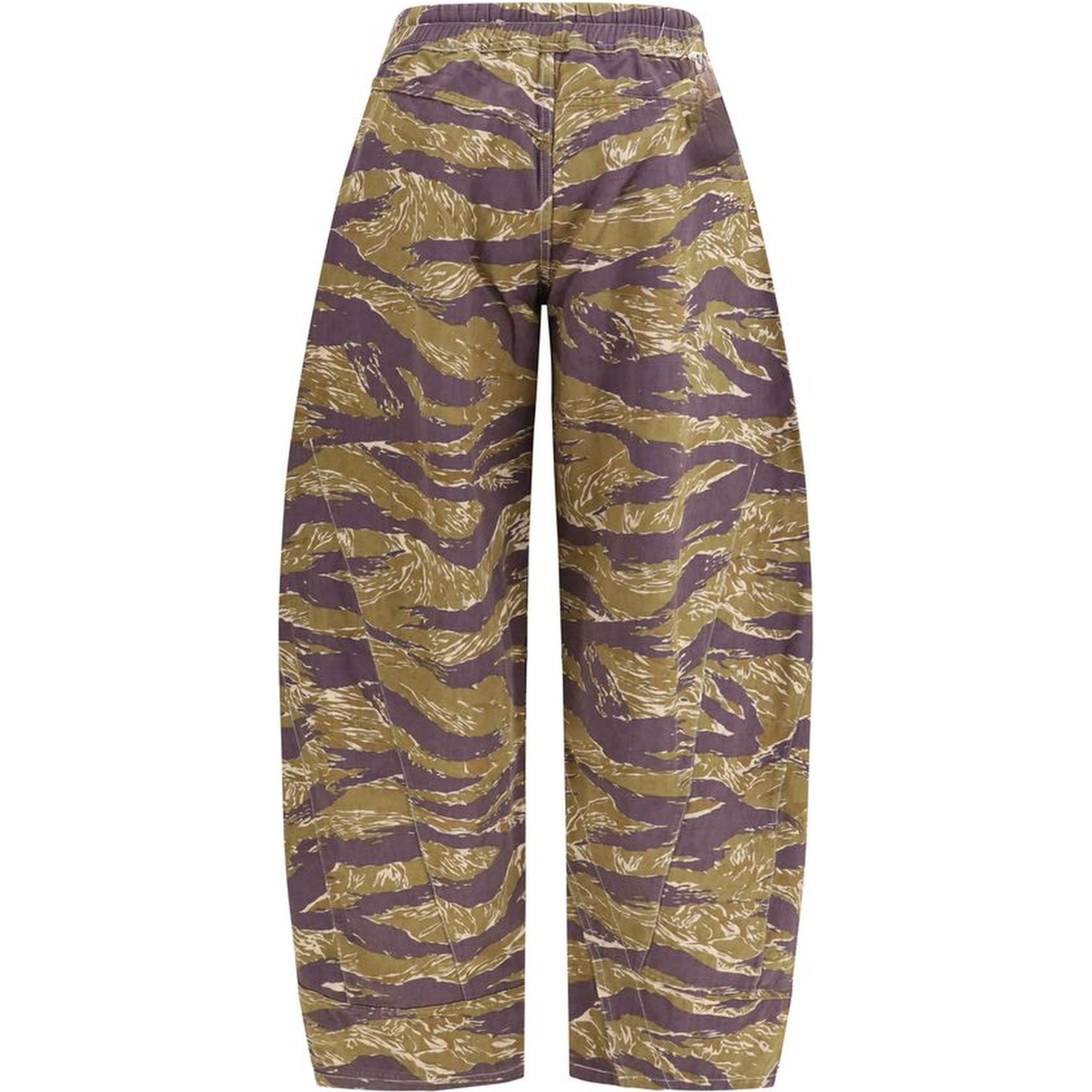 Multicolor Cotton Casual Pants