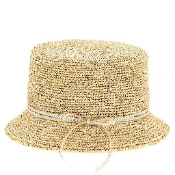 Beige Fabric Sunhat