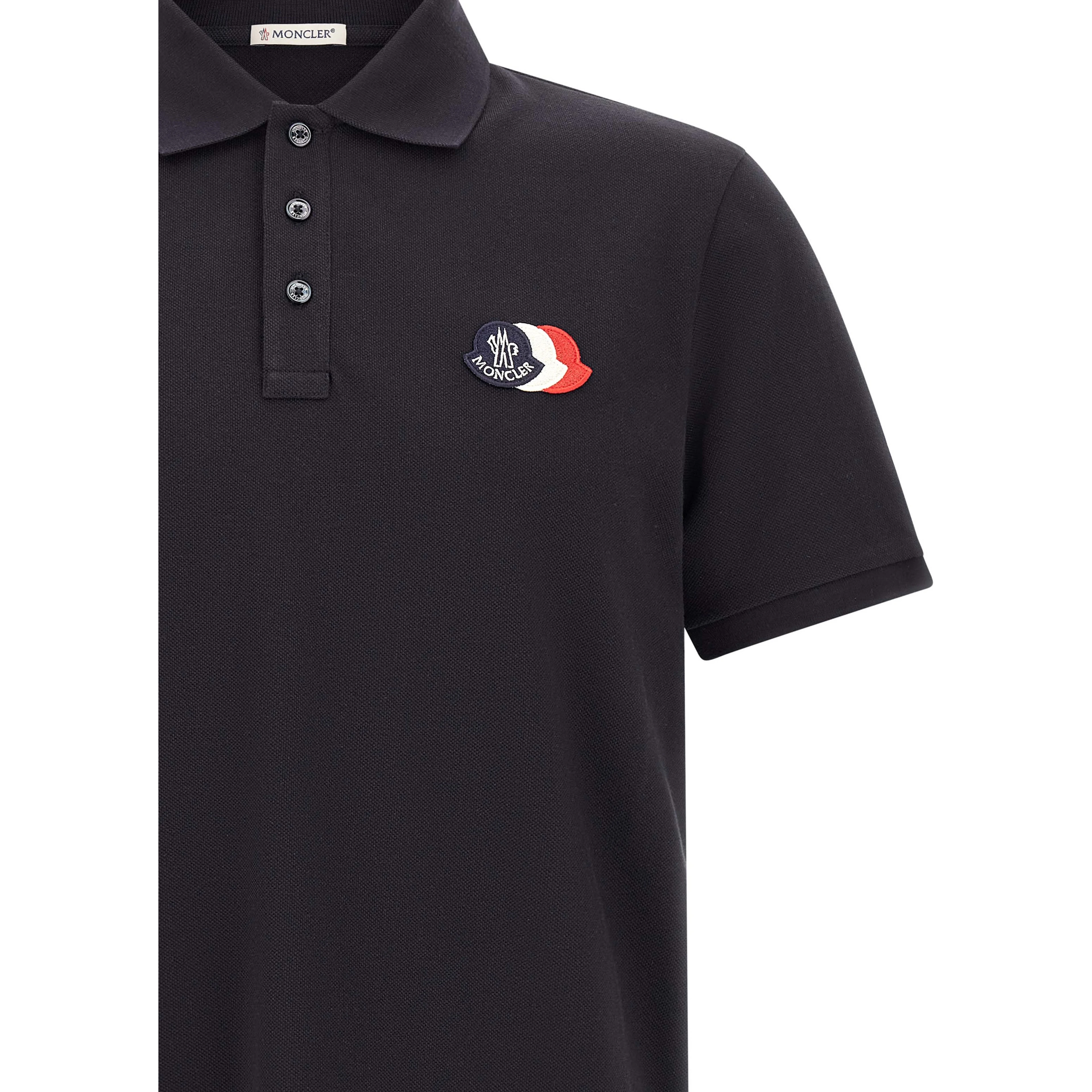 Blue Cotton Polo Shirt